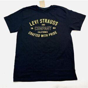 Levi's FLOODTEE T-Shirt Tee Short Sleeve Cotton Unisex Men's Size L Black New